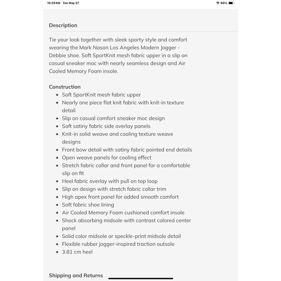 Skechers Mark Nason Debbie modern jogger Sneakers lavender w/ Bow Accent Sz 6.5 - Picture 10 of 12